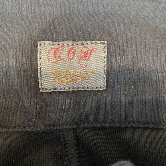 Citizens Of Humanity Tab Front Black Knit Pencil Mini Skirt - Picture 7 of 8